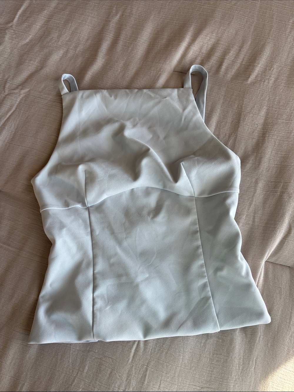 Zara Light blue Square-Neck Camisole